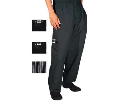 Chef Revival P024BK-5X 5X Large Chef's Pants