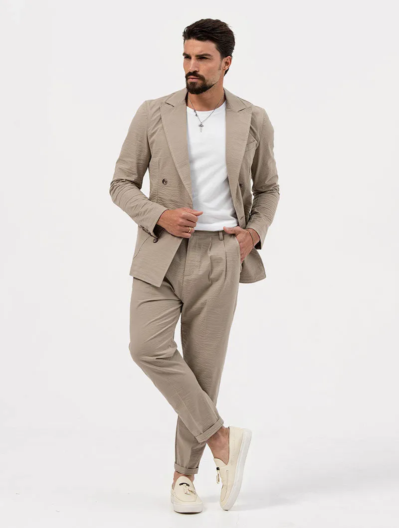 DUBAI CASUAL PANTS IN DOVE