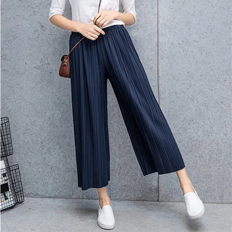 Fold pleated pants