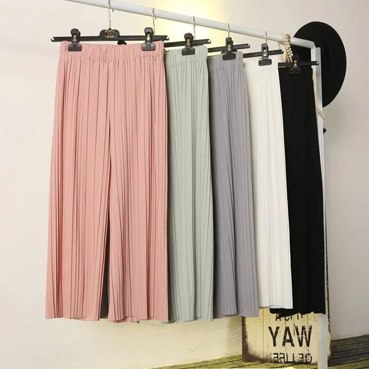 Fold pleated pants