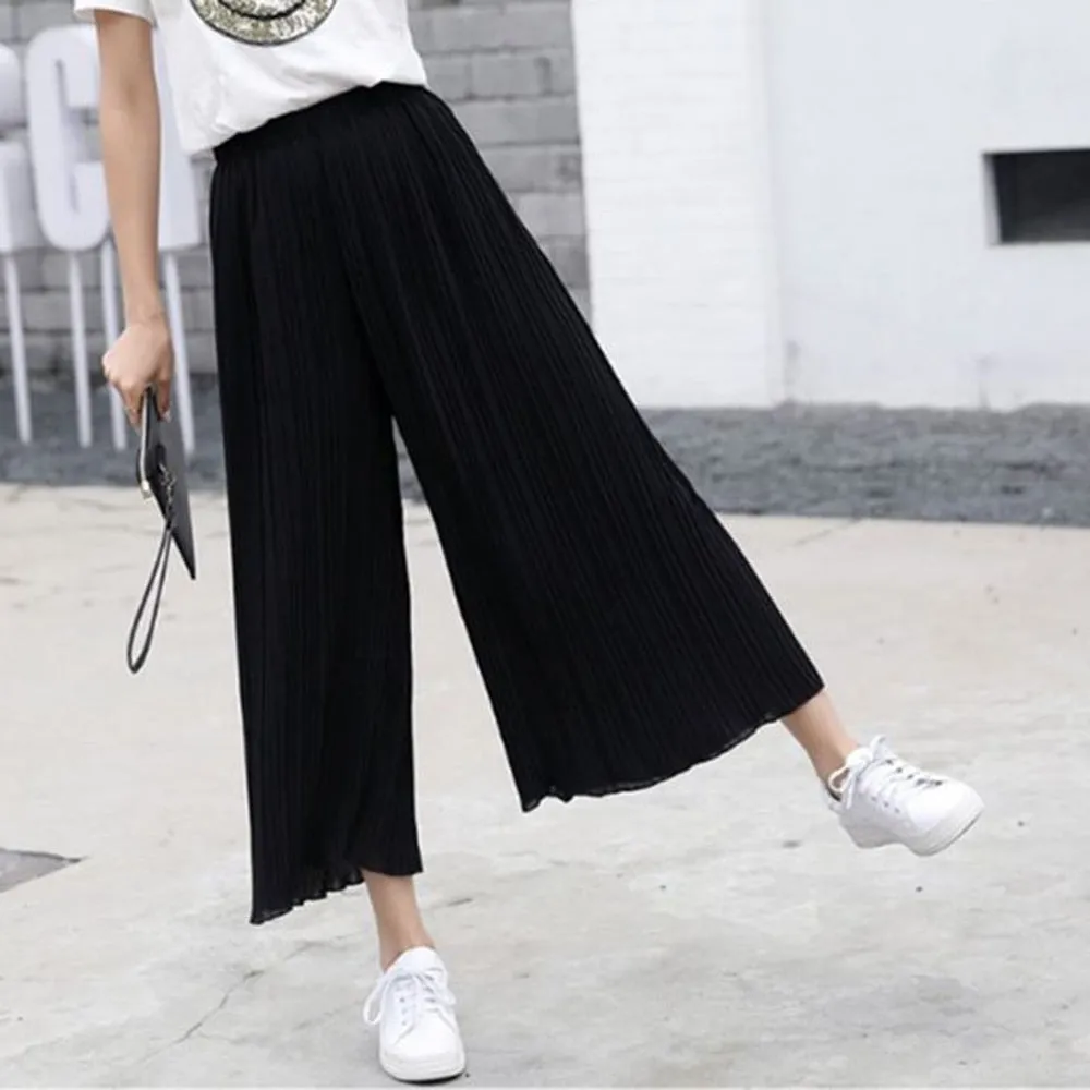 Fold pleated pants