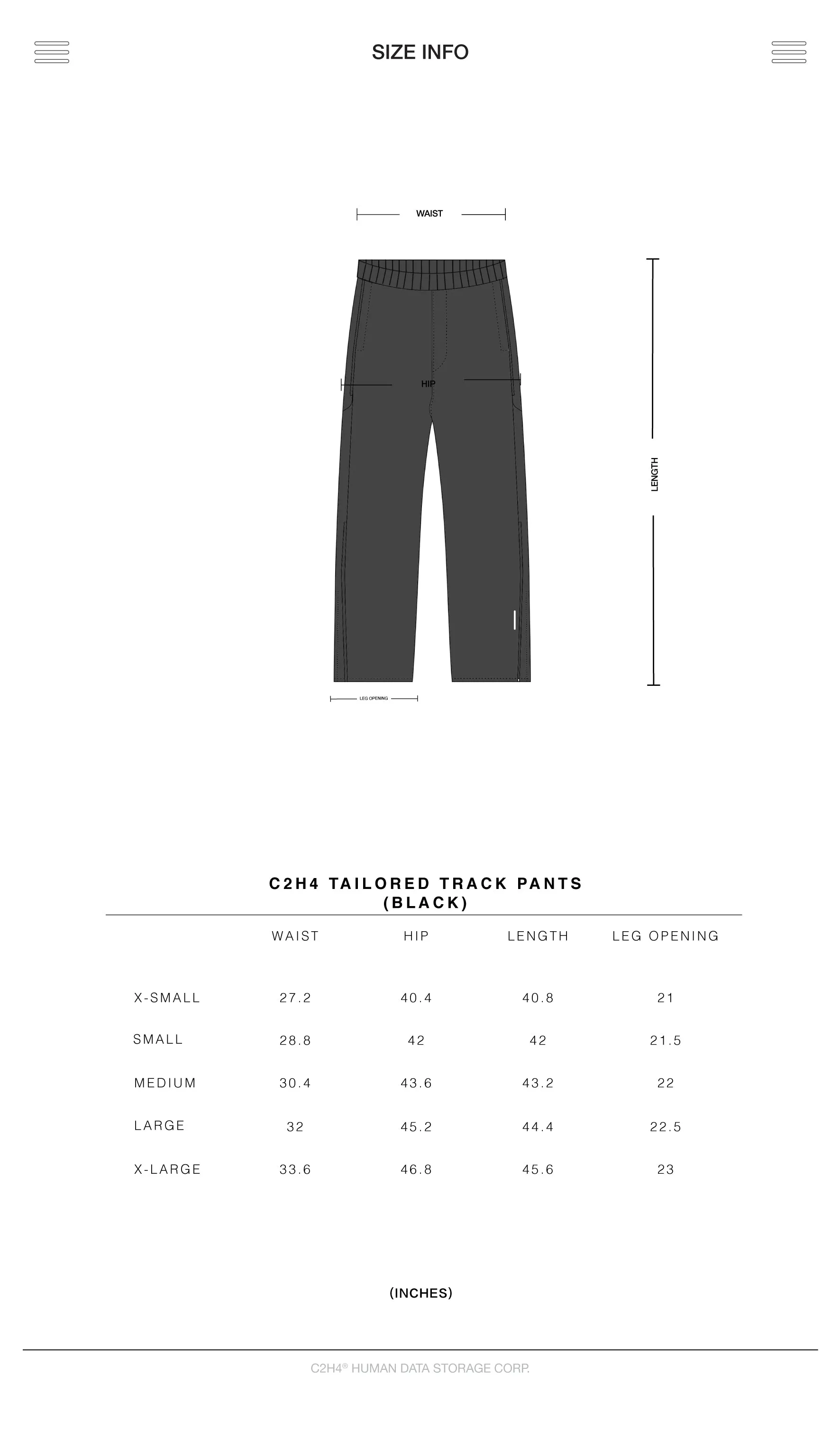 Staff Uniform Streamline Panelled Tailored Track Pants