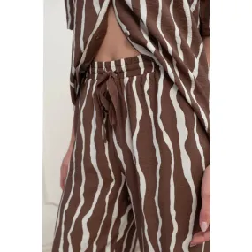 Zebra Print Lightweight Pants