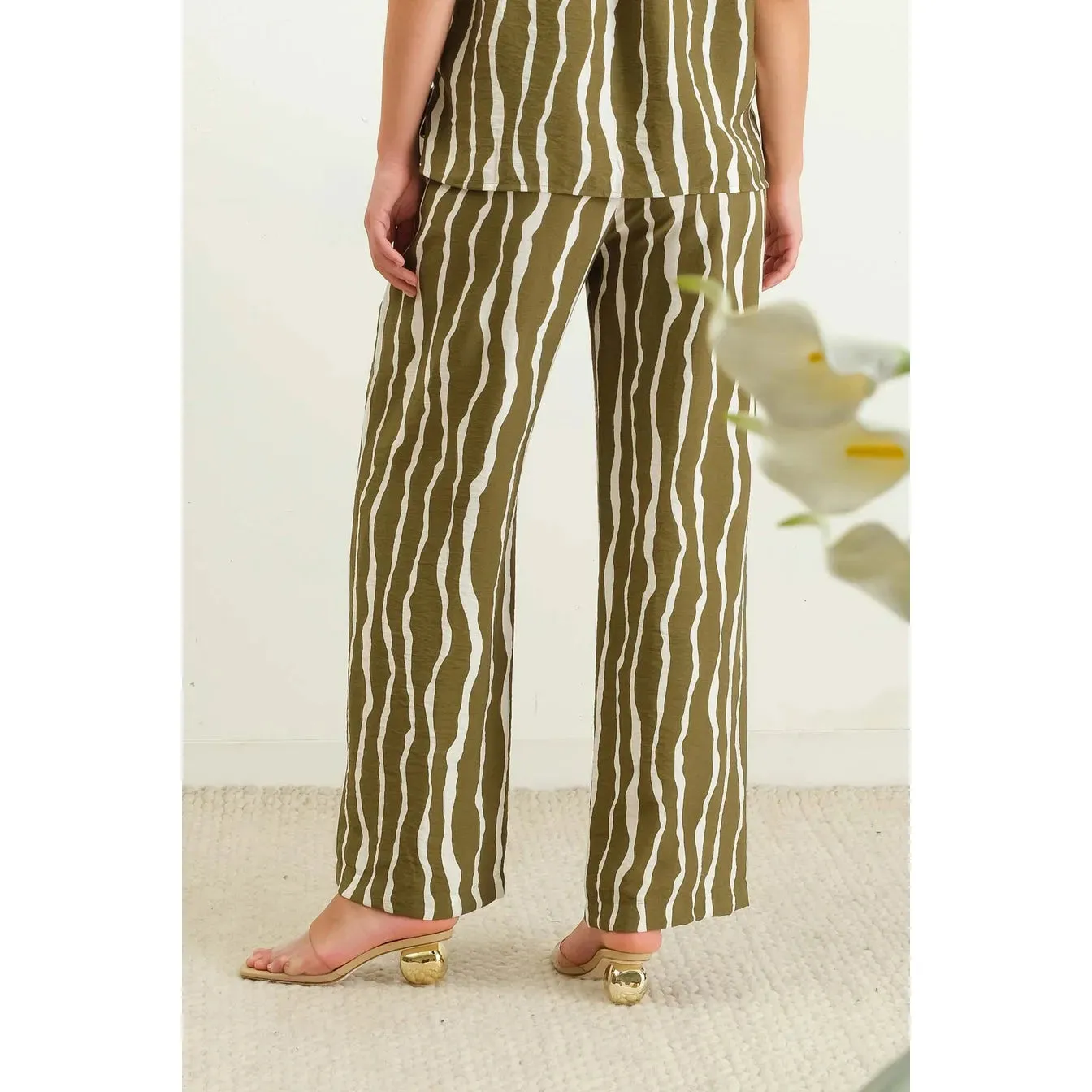 Zebra Print Lightweight Pants